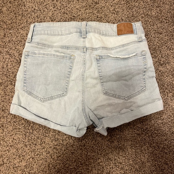 High Rise Midi Jean Shorts - Picture 3 of 4